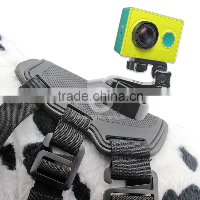 2016 New Wholesale Go pro fetch chest mount Dog harness belt accessories kit for xiaomi yi camera SJ4000