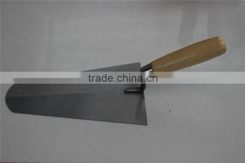 wooden hand trowel /carbon steel blade bricklaying trowel