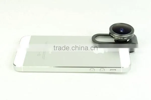 185 Degree Super Fisheye Lens With Clip Clamp For iPhone Samsung Cell Phone Camera Lens