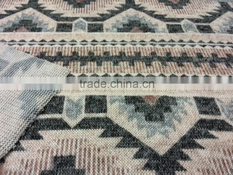 kintted flower printted fabric