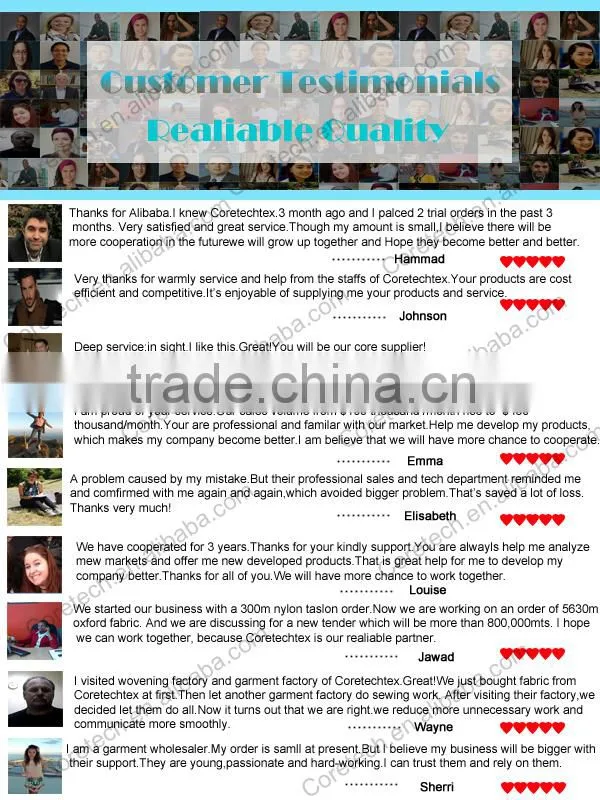 High quality cheap non flammable fabric factory
