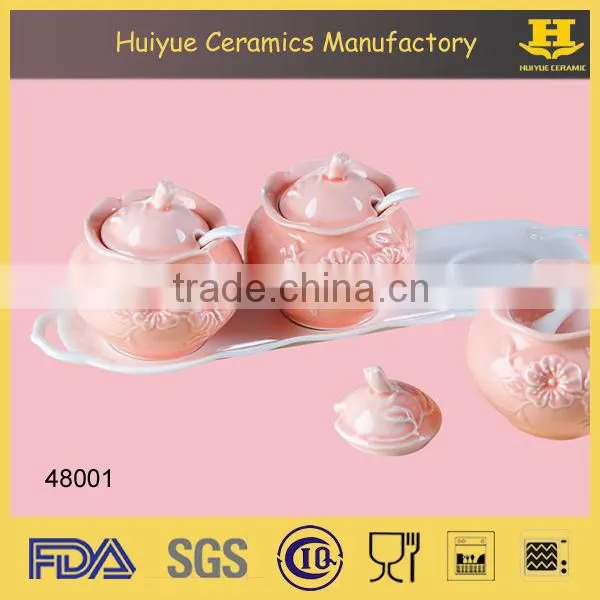 ceramic salt and sugar canister, spice jar, spice canister