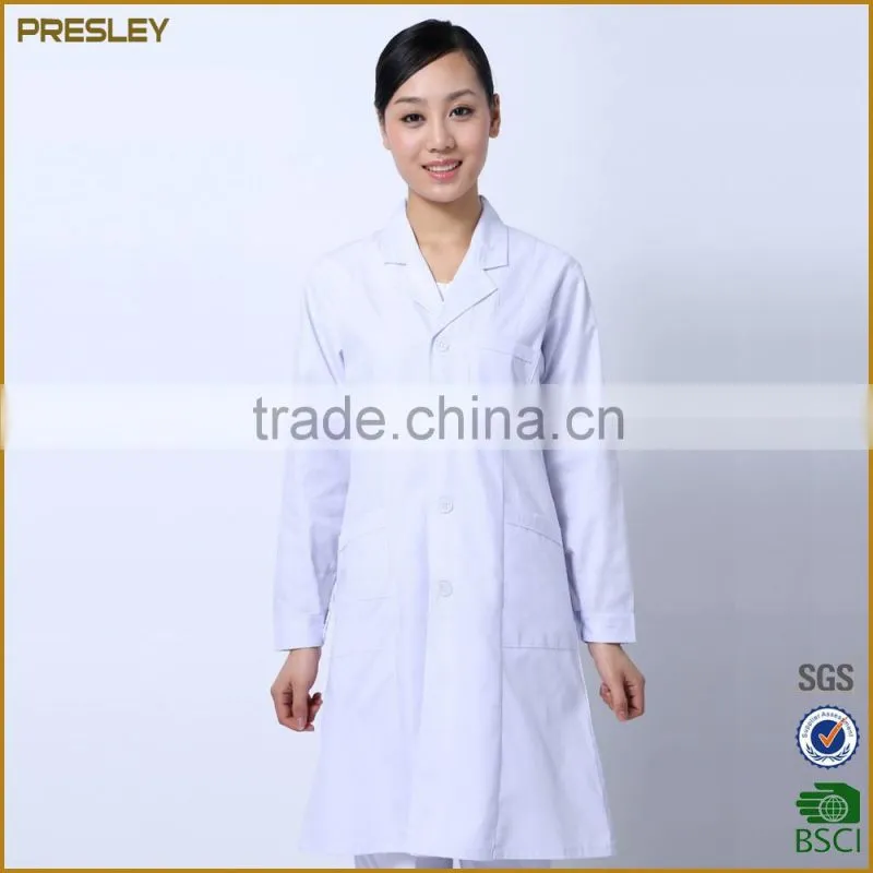 doctor Uniforms in 100% Cotton dirtproof uniform/lab coat with cheap price