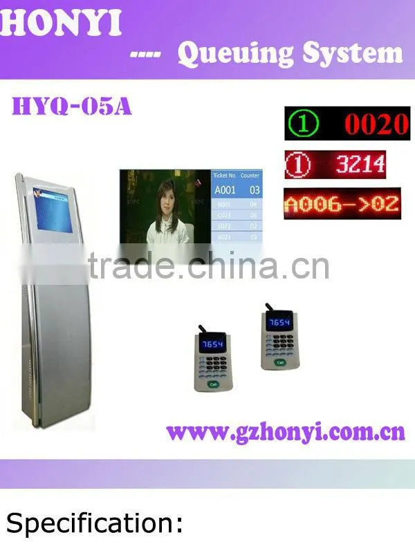 Automatic Bank/Electric/Hospital/Telecom Wireless Queue Management System