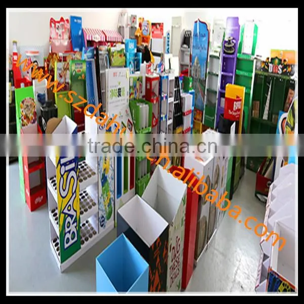 factory custom cardboard counter top display rack/e-cigarette counter display/pocket counter display