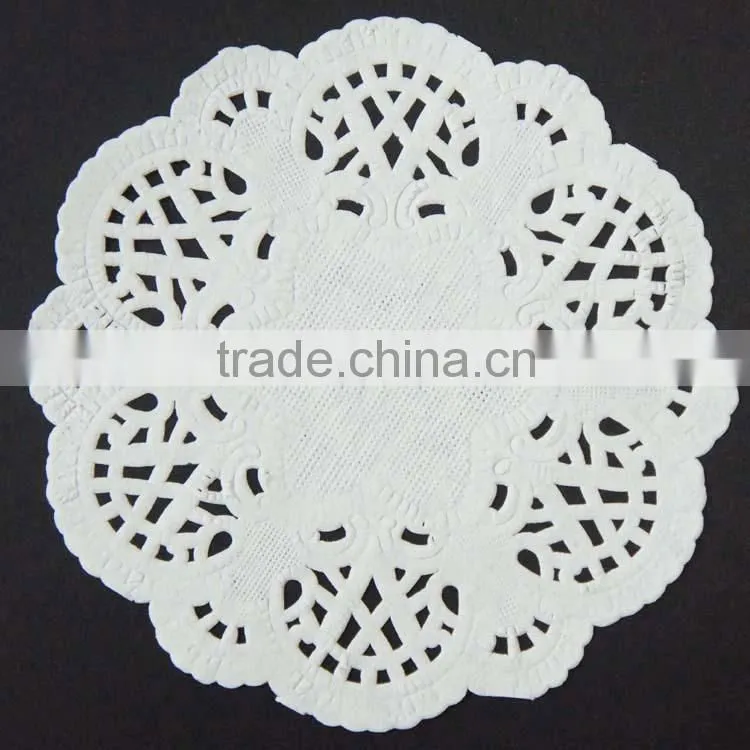 Various Design Disposable Eco-friendly Food Grade Ivory Paper doilies