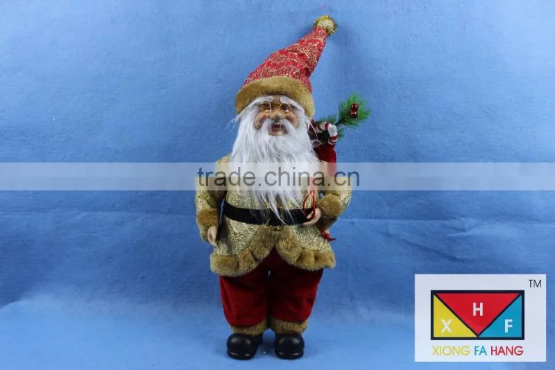 16 Inch Standing Whimsical Santa Clause Christmas Figurine Figure Decoration