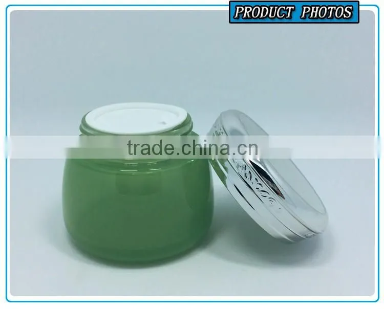 100g colored cosmetic glass jar