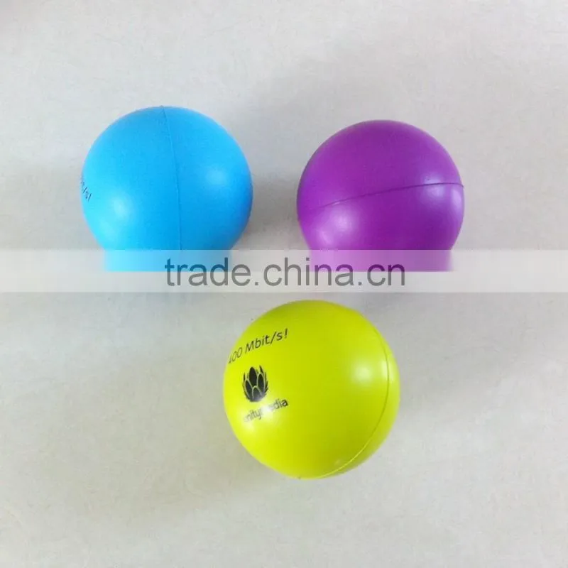 pu gloss stressball 3 colors foam ball