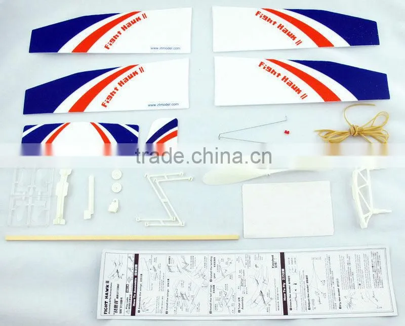 Fly Bird - Fight Hawk 20 Rubber Band Powered Plane China Manufacturer