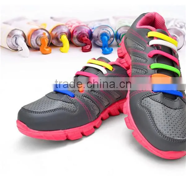 2015 wholesale popular no tie Elastic Lace lock shoelace