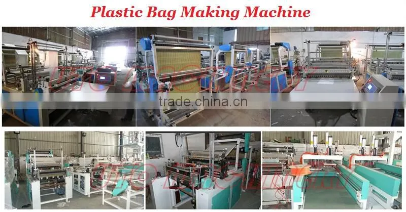 bag maker Two-Layer Full-Automatic plastic Bag Making Machine with running belt