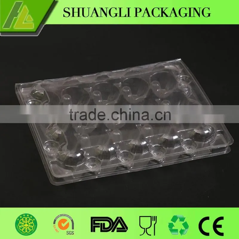 High quality clear transparent plastic quail egg cartons for sale