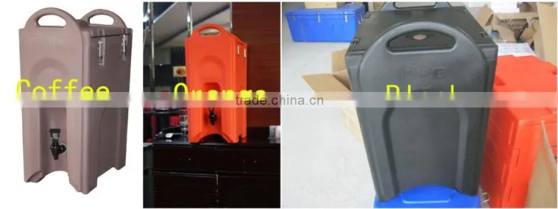 Cafe equipment, plastic thermal beverage server, beverage server with PU insulation