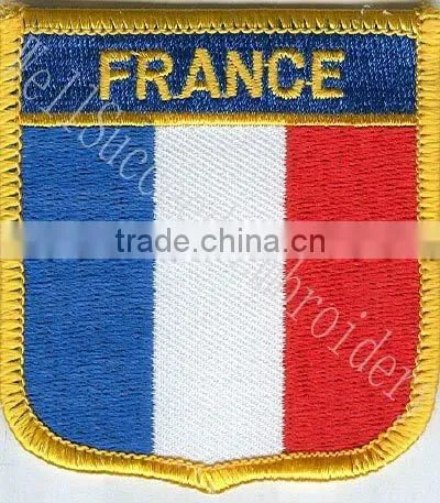 Velcro-back Embroidery Flag Badge/patch