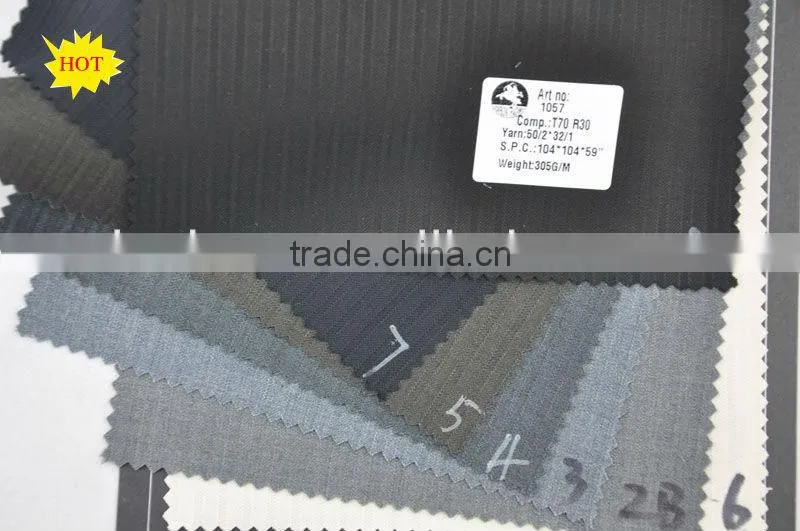 wholesale fine quality t/r men's suiting fabric in stock