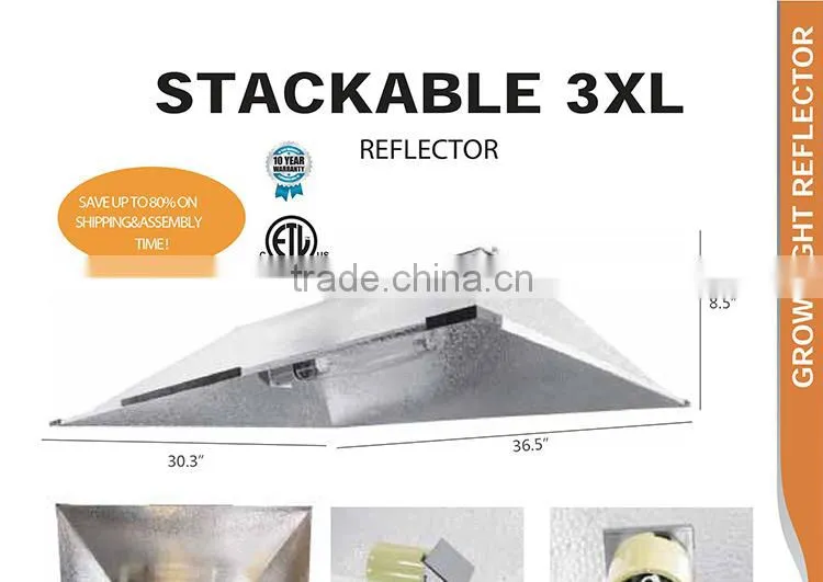 Industry Honest Supplier Medium or 3XL Size 250w 400w 600w 1000w Grow Light Reflector