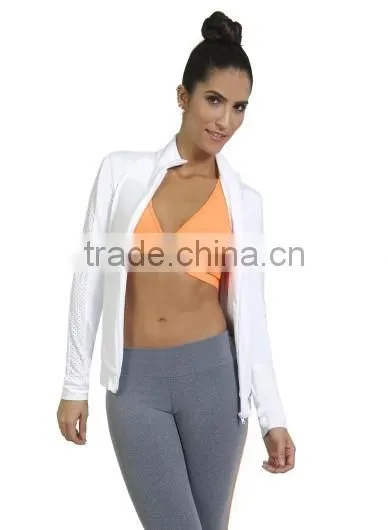 86% supplex 14% spandex womens dry fit active jackets