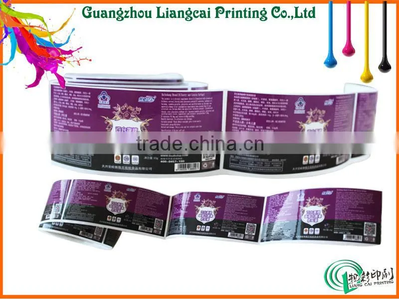 pvc sticker custom vinyl stickers for food