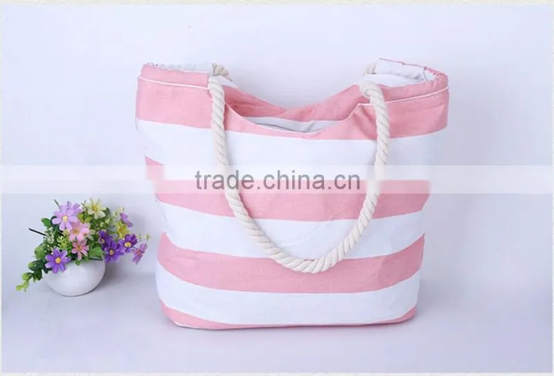 2016 wholesale beach bag strip beach bags