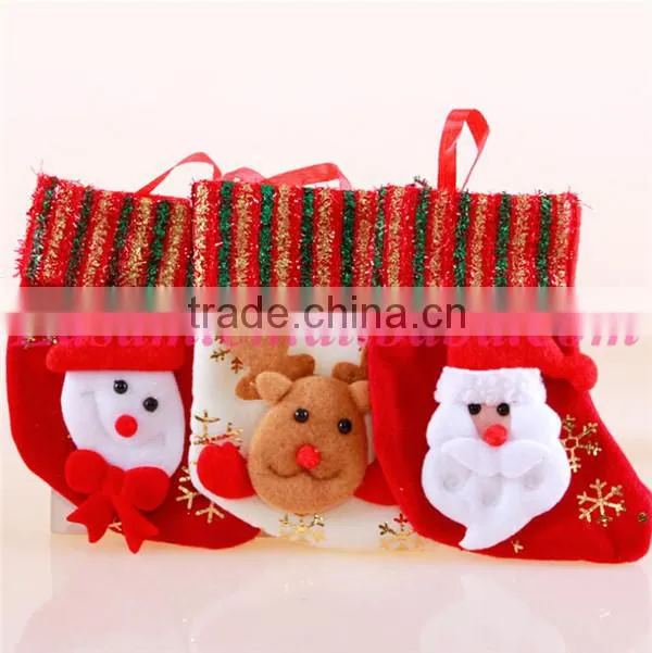 High quality bulk christmas stockings wholesale christmas decorations