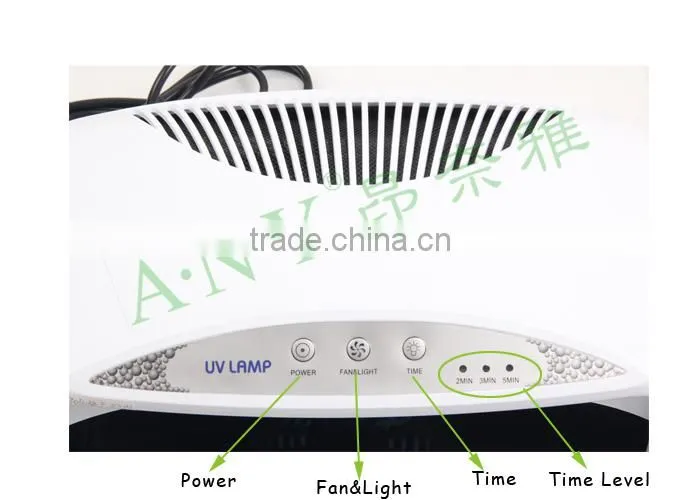Professional Quick Drying Salon Equipment 42W Nail Art Curing Fan Plus Nail UV Lamp Led