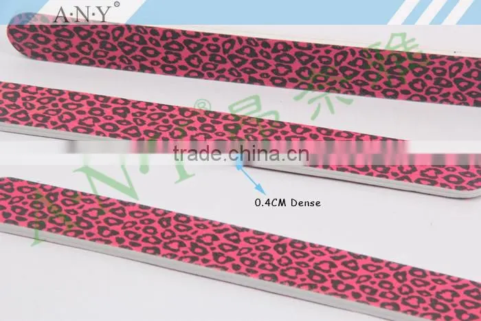 Nail Manicure Pink Leopard Style Cheap Promotional Nail Files 100/180