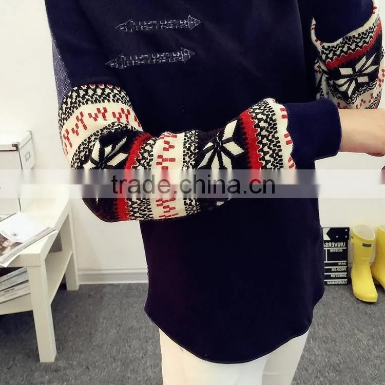 2016 Korea Fashion New Women's Long Sleeve tShirt Loose Patchwork Cotton Tops Lady Casual Blouse