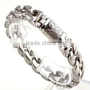 B107new fashion clasps hot sale stainless steel men's bracelets
