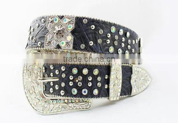 Hot new product western rhinestone studded belts