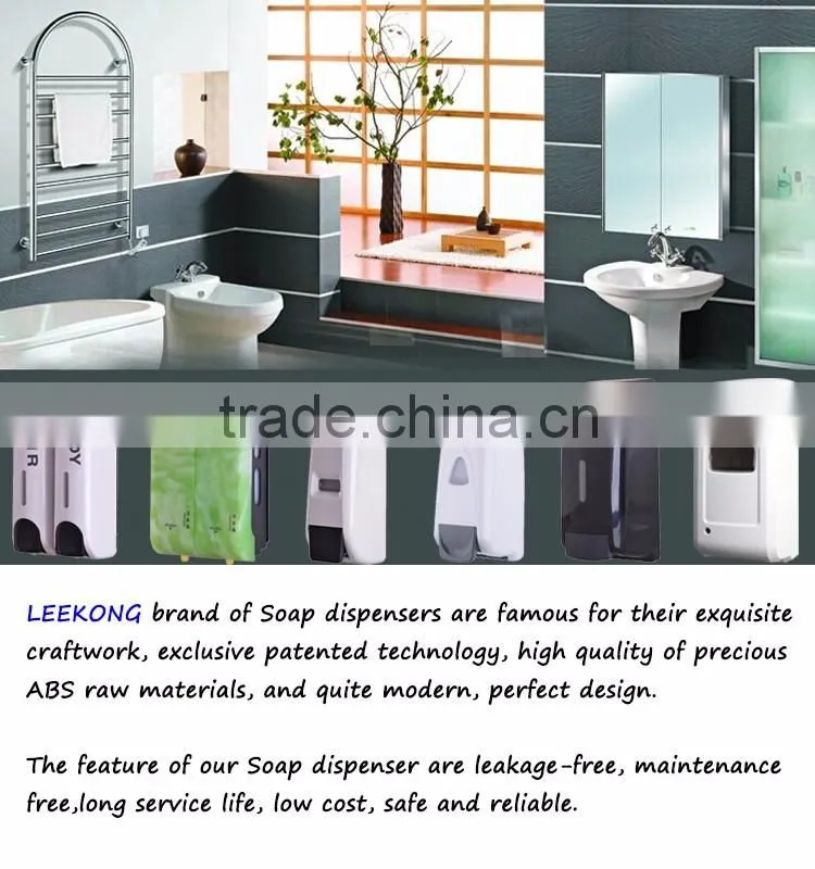 Double refillable wall mounted laundry soap dispenser
