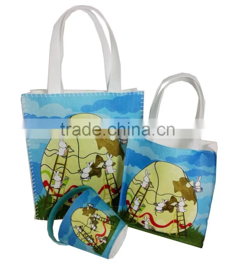 Promotional felt Easter Egg& Bunny gift bag kit for kids