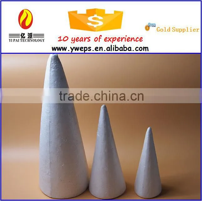Wholesale high quality decoration DIY polyfoam cone