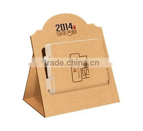 Fashion design calendar printing, kraft paper calendar