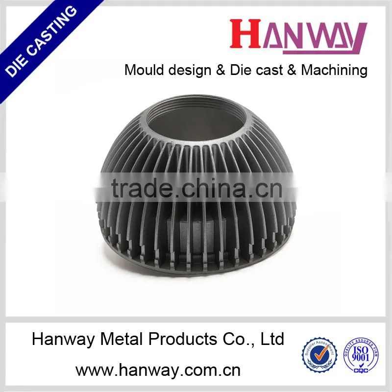 factory customized aluminum die casting led flashlight spotlight heat sink