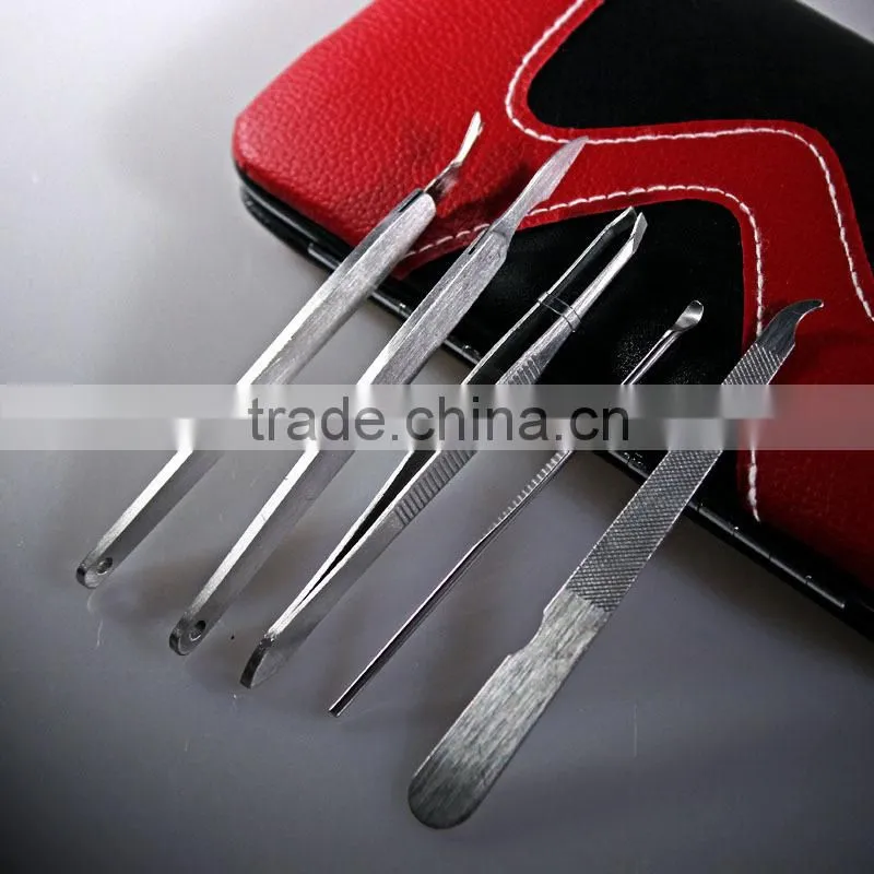 Stainless Steel Manicure Pedicure Ear pick Nail-Clippers Set in 10