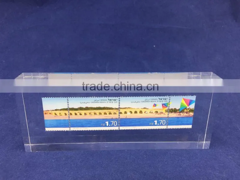 custom plastic acrylic stamp block