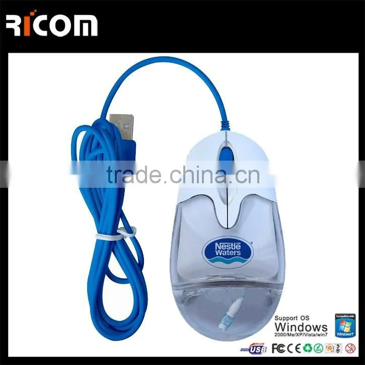 hot sales wired funny liquid mouse optical, funny computer mice MO7005