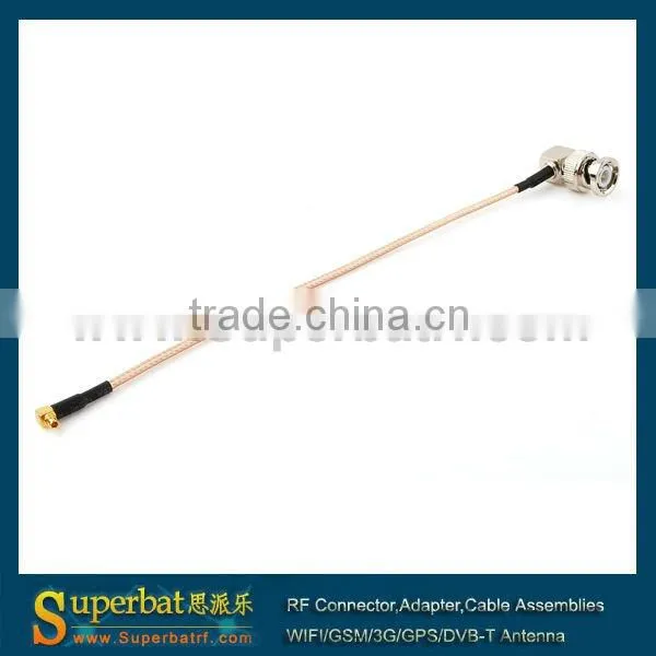 plug adapter BNC male right angle to MMCX male right angle cable assemble bluetooth adapter