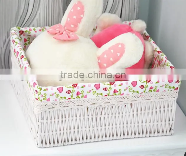 Beautiful cheap and useful PVC woven storage baskets with different colors