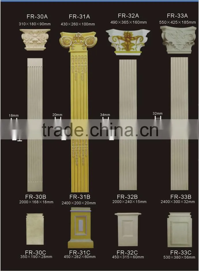 PU moulding for home design / Roma Columns / Building material / Home & Interior Decoration