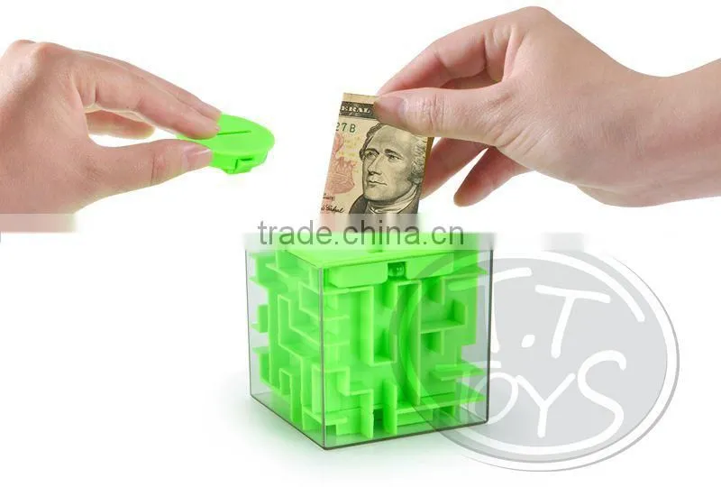 Take Money, Not Easy! TTToys 2015 Newest Kids Educational Toys For Kids Maze Ball Game Money Box