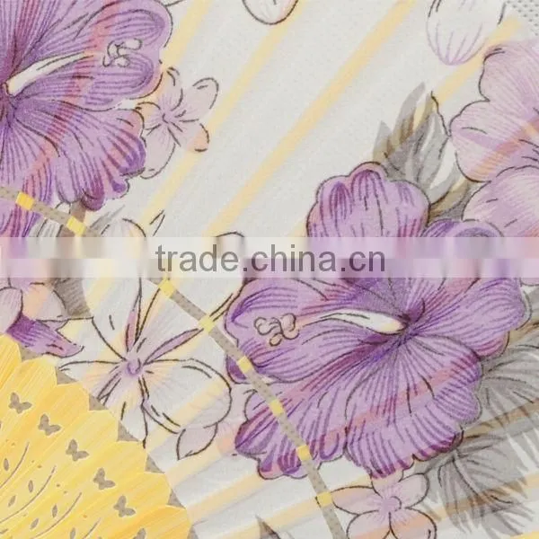 customized Japanese silk bamboo folding fan