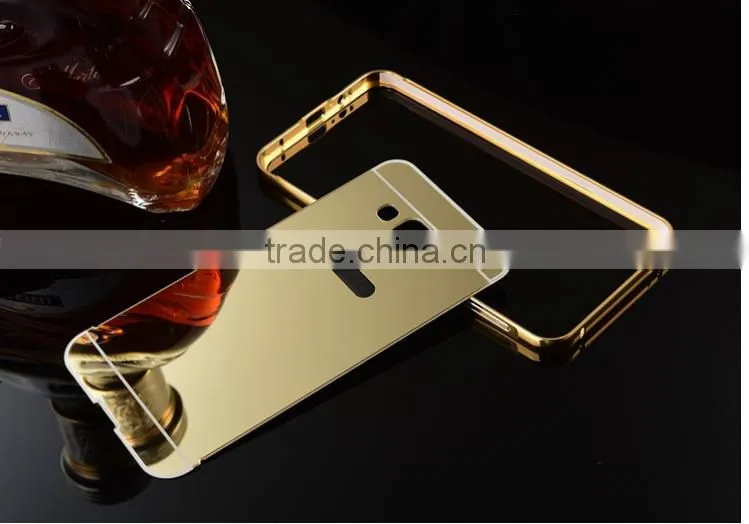2016 hot selling window view electroplating mirror pc pu flip case cover for samsung galaxy s7/s7 edge