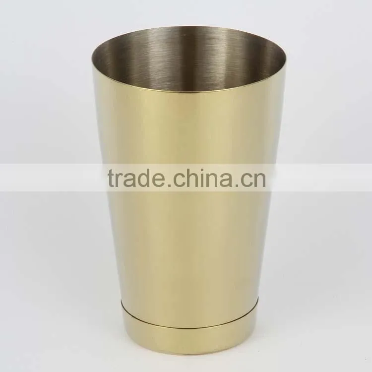 Stainless steel Basic Bar Boston Shaker sets gold plated
