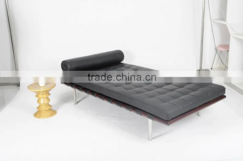 Mies van der rohe day bed indoor leather barcelona day bed for sale