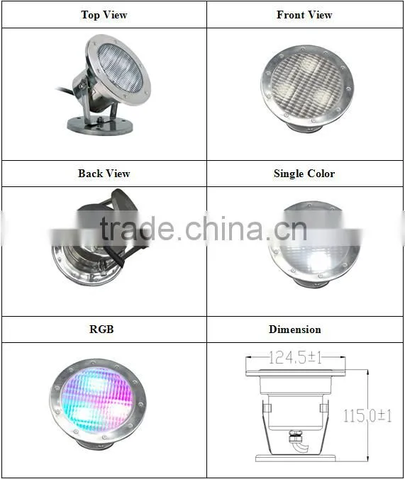 underwater led lights for fountains 3W pool light