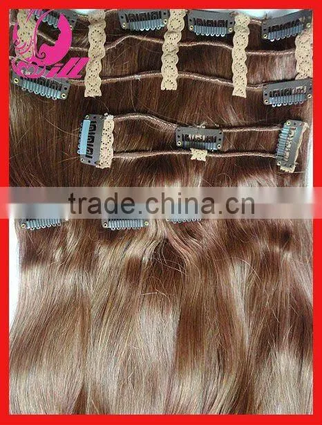 Pretty Straight Blonde Hair indian clip in hair extensions Alibaba golden supplier high quality clip hair extensions uk