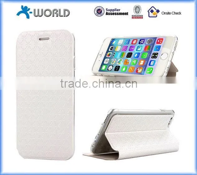 PU leather stand fashion case for iPhone 6S