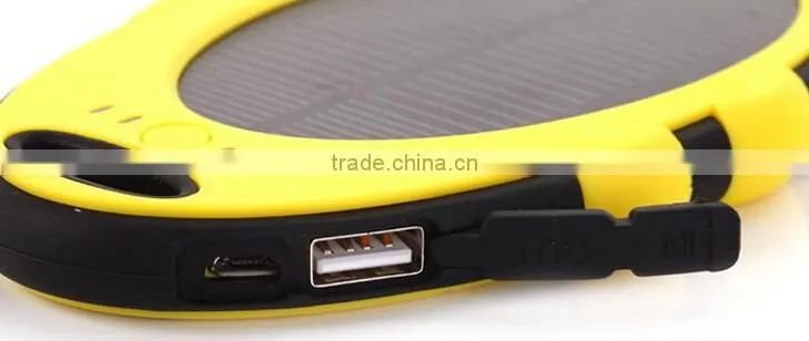 Mobile phone accessory 4000mAh mobile solar charger solar mobile phone charger solar charger for mobile with keychain